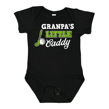 

Inktastic Granpas Little Caddy with Golf Club and Ball Gift Baby Boy or Baby Girl Bodysuit