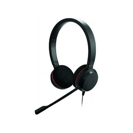 Jabra EVOLVE 20 MS Stereo Black USB Professional Headset with Easy Call Management and Great Sound for Calls and Music 4999-823-109
