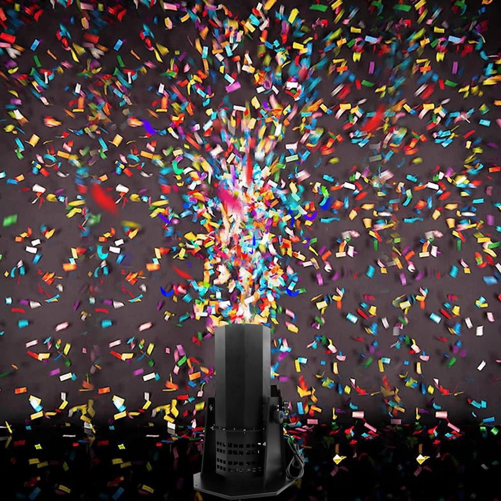 ZHON Confetti Machine Blower Professional Confetti Machine Celebration Performance Confetti Cannon Professional & Powerful Remote Control Supplies for Club Stage bearable