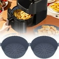 thumbnail image 3 of 2Pcs Air Friteuse Pot de Silicone avec Poignée Réutilisable Air Friteuse Doublure Résistant à la Chaleur Air Friteuse Panier de Cuisson en Silicone Pan Ai, 3 of 11