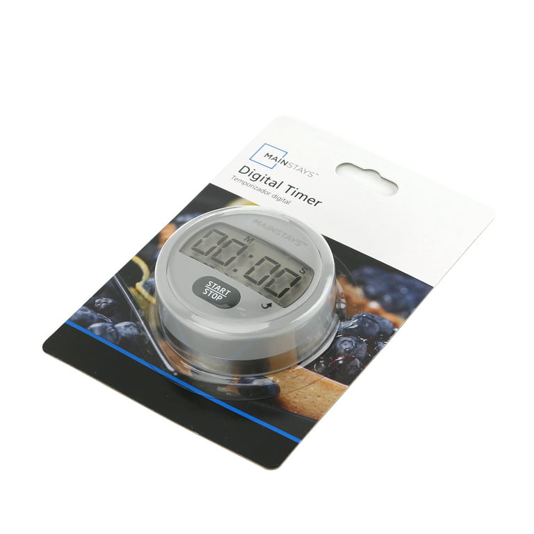 Mainstays Digital Kitchen Timer, Magnetic Countdown Count up Timer