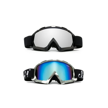 Cloud 9 - Snow Goggles "Gorilla" Adult Camo Anti-Fog Dual Lens UV400 Snowboarding Ski (1 Pair only, choose your color)