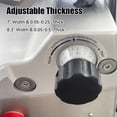 thumbnail image 4 of Commercial Countertop Automatic Electric Meat Slicer – 10-Inch Stainless Steel Blade, 550W / 110V, 7" Width & 0.25" Thick, Up to 50 Pcs/min, Deli Slicer for Restaurant & Home Use, 4 of 7