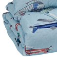 thumbnail image 4 of Benjara BM227607 Aircraft Print Fabric Upholstered 2 Piece Full Quilt Set, Multi Color, 4 of 5