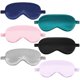thumbnail image 1 of wonima11 Silk Sleep Masks, 6 Pack Eye Masks for Sleep, Soft Satin Eye Cover with Elastic Strap for Sleeping, Blindfold Eye Cover for Sleepover Stuff Travel Nap Women Men Gifts, 1 of 1