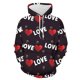 thumbnail image 4 of Sudadera con capucha con estampado 3D de pareja feliz día de San Valentín para hombres y niños, sudaderas con capucha de moda Streettear, ropa para amantes de Harajuku, tops, 4 of 4