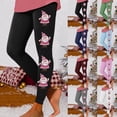 thumbnail image 2 of Zhanying Leggings de Noël Amusants Grande Taille Abordables Poignets Élastiques aux Chevilles Leggings Noirs et Rouges Verts TTG, 2 of 6
