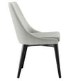 thumbnail image 2 of Modway Viscount 19" Modern Performance Velvet Dining Chair in Black/Light Gray, 2 of 3