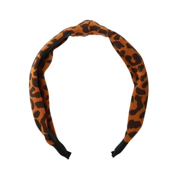 Unique Bargains 1 Pc Leopard Headbands for Women Orange