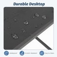 thumbnail image 6 of EDX L Shaped Computer Desk, 47 Inch Corner Desk Gaming Table Writing Study Workstation for Home Office, Black, 6 of 9