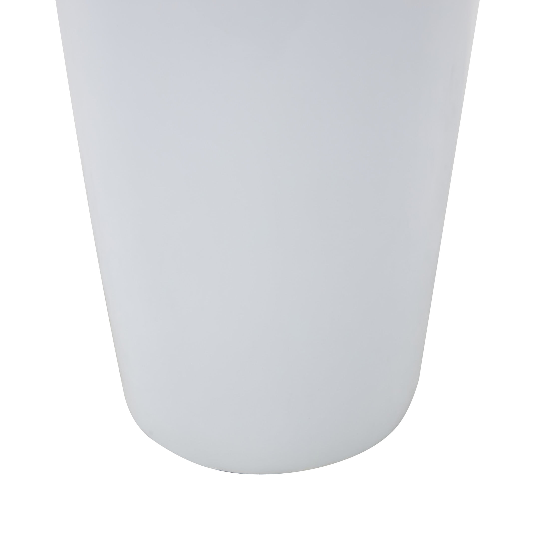 DecMode 36" Floor White Fiberglass Vase