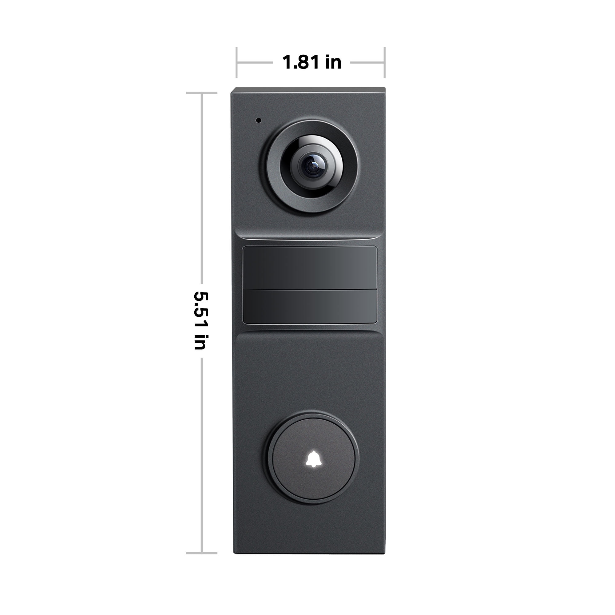 TP-Link Tapo TD20 Smart Wireless Video Doorbell, 2K Live View, 160° Wide Angle Field of View, AI Detection,  Subscription Not Required - TD20