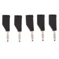 thumbnail image 5 of Black 4mm Banana , Closed Screw Type for Speaker Cable Wire Connectors 5Pcs, 5 of 7