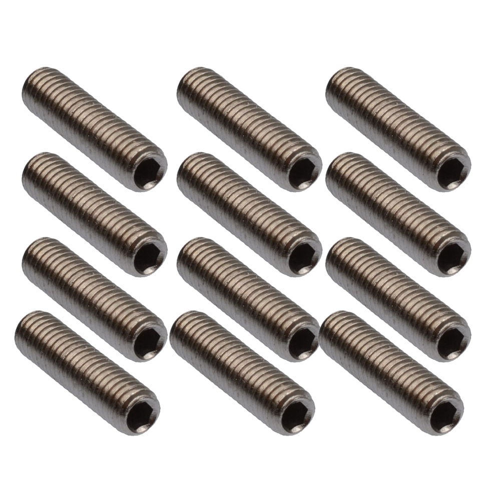 MYG 12Pcs Guitar Saddle Height Screws Adjustment Electric Guitar Bridge Screws
