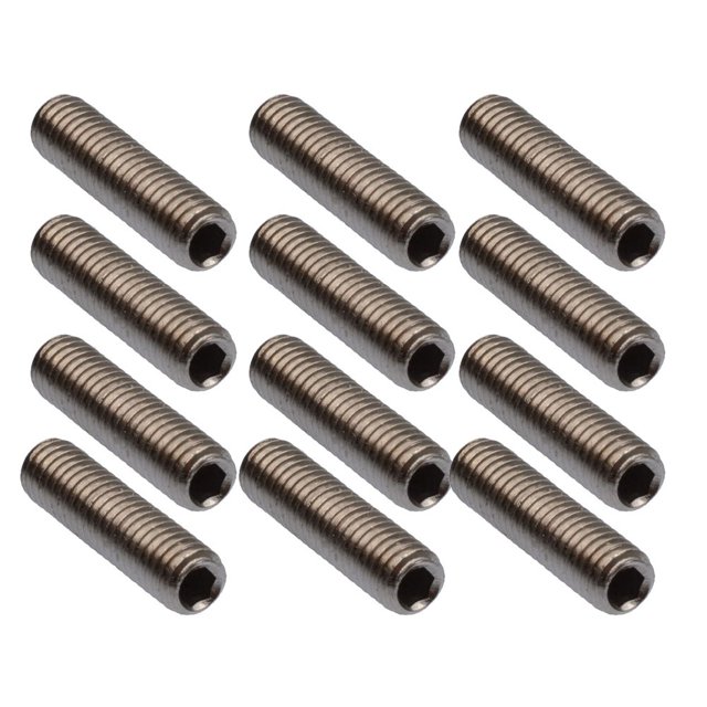 Lefu 12 Pcs Vis de Hauteur de Selle de Guitare Réglage Vis de Pont de Guitare Électrique