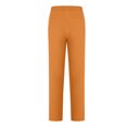 thumbnail image 5 of Inleife Elastic Waist Women New Fashion Solid Pocket Zipper Casual Sports Sweatpants Full Length Pants Orange M, 5 of 6