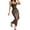 Brown, variant on Women'S Summer Leopard Print Off Shoulder Dress, Waist Bodycon Long, Mesh Layers Grey M