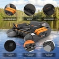 thumbnail image 3 of Spaco Inflatable Fishing Float Tube with Pump Storage Pockets and Fish Ruler, 3 of 10