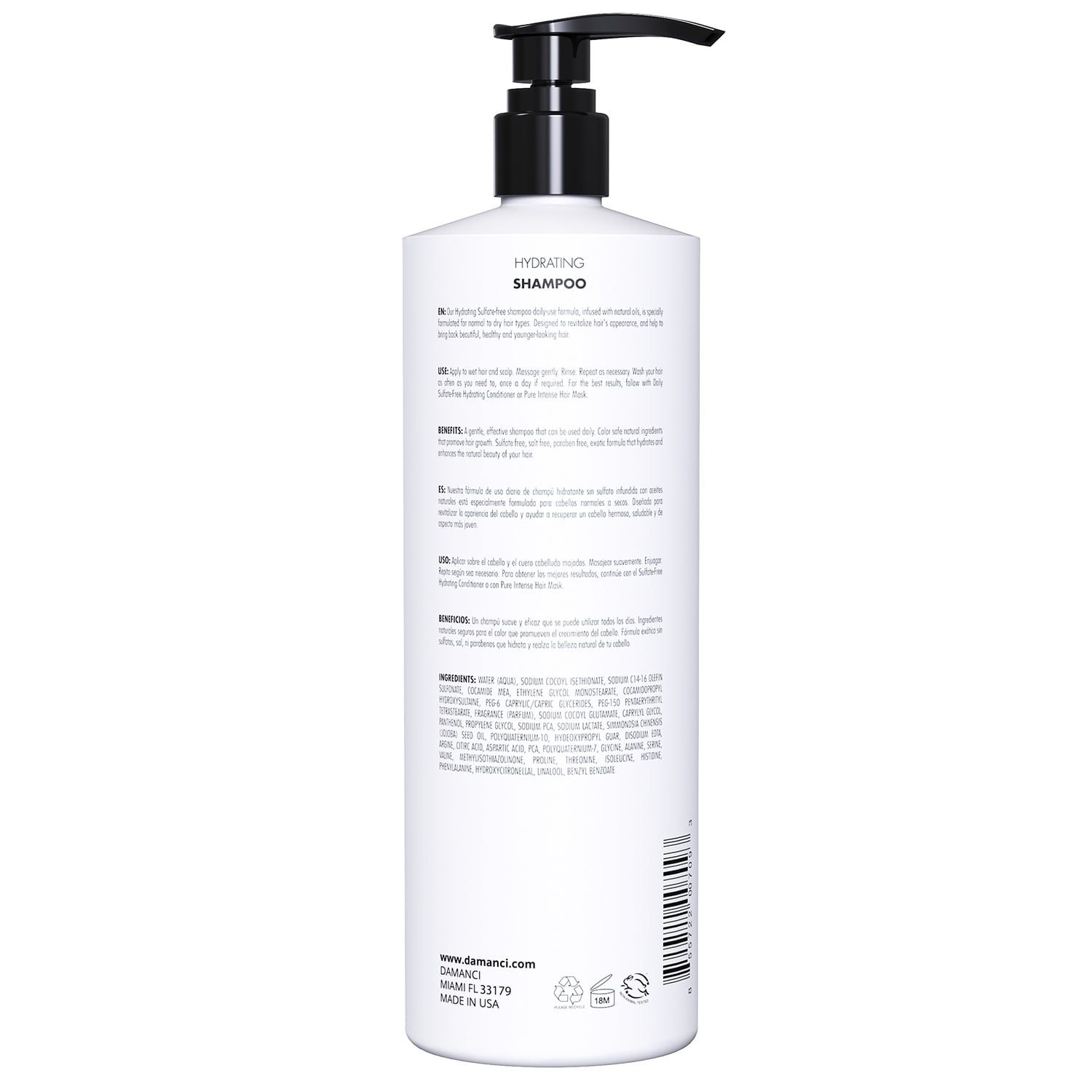 DAMANCI Hydrating Shampoo 32oz