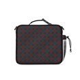 thumbnail image 3 of Red and Green Checkered Pattern Insulated Lunch Bag with Shoulder Strap and Bottle Holder,Bento School Lunch Bag Box,11x9.5x3.5 Inches, 3 of 5