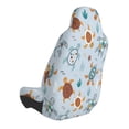thumbnail image 2 of Wukai Sea Turtle Full Set Car Seat Covers with Soft Padding Universal Auto Front Seats Protector and Cushion Mat, 2 of 5