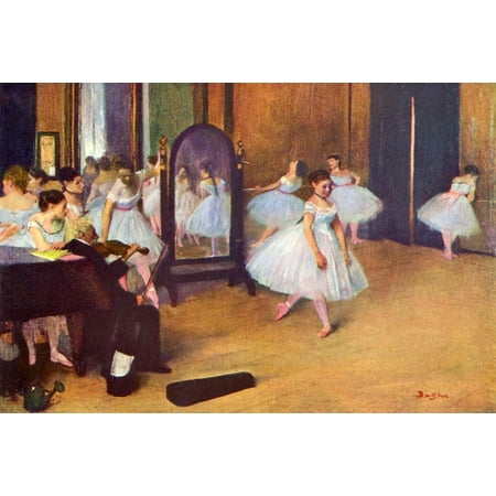 Famous Artist Painting - La clase de danza en la pera by Edgar Degas Born Hilaire-Germain-Edgar De Gas he was a French artist famous for his paintings sculptures prints and drawings He is especially identified with the subj