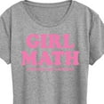 thumbnail image 3 of Instant Message - Girl Math Lifestyle & Delusion - Women's Short Sleeve T-Shirt, 3 of 6