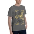thumbnail image 2 of Bingfone Golden Glitter Butterflies Men'S Loose Fit Short-Sleeve Pocket T-Shirt, 2 of 7