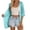 Light Blue, variant on Swimsuit Coverup for Women Short Sleeve Lightweight Open Front Crochet Knit Kimono Cardigans Beach Cover Up
