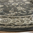 thumbnail image 3 of SAFAVIEH Lyndhurst Janel Traditional Bordered Area Rug, Grey/Cream, 7' x 7' Round, 3 of 7