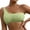 Light Green, variant on WERYOUNG Women One Shoulder Bikini Swimsuit Tops Ribbed Padded Bathing Suit Bandeau Tops Summer Tropical Brazilian Vacation Swimwear Beachwear Soft Rose Gold XXL