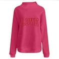 thumbnail image 5 of Fznquz Oversized Sweatshirt for Women Cute Valentines Shirt Pink Casual Heart Graphic Womens Fashion XXL, 5 of 5