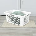 thumbnail image 3 of Sterilite Large Plastic 2 Bushel Laundry Basket with 4 Comfort Grip Handles, White, 3 of 8