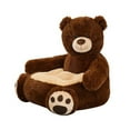thumbnail image 2 of Rainbow Comfortable And Soft Kids Sofa Seat Stylish And Fashionable Animal Armchair Chair Plush Stuffed Seat dark brown, 2 of 6