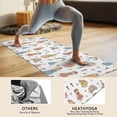 thumbnail image 4 of White Princess Castle Pattern Hot Yoga Mat Towel Non Slip for Hot Yoga - Quick-Drying Yoga Mat Cover with 4 Corner Pockets with Travel Bag - Hot Yoga Towel Non Slip 70"x26", 4 of 6