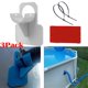 thumbnail image 1 of 3 soportes para tuberías de piscina, color gris., 1 of 7