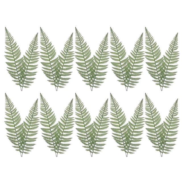 KAKOWELY 20 piezas de hojas artificiales decorativas, ramas, hojas y plantas verdes.