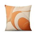 thumbnail image 2 of Abstract Boho Orange Mordern Decor Throw Pillow Covers 16 X 16 Inch, Set Of 4, Linen Study Sofa Cushion Cover Indoor Living Room Home Decor, 2 of 7