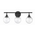thumbnail image 6 of 53303-FB Craftmade Lighting Que 3 Light Transitional Bath Vanity in Transitional Style - 23.75 inches wide by 10.5 inches high-Flat Black Finish, 6 of 13