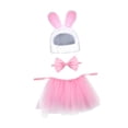 thumbnail image 3 of 3x disfraz de conejo y perro de Pascua, accesorios, disfraz encantador, disfraz elegante para cumpleaños, Halloween, vacaciones, accesorios para fotos Falda sombrero pajarita, 3 of 10