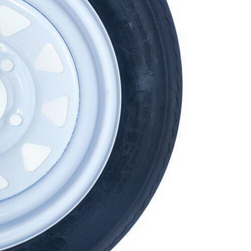 2x TL P811 530-12 Trailer Tires & Rims - 4 Ply, 5 Lug Pattern, 4" Width - Durable & Reliable Front/Rear Tires for Heavy Loads