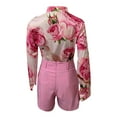 thumbnail image 5 of Babysbule Womens Fall Plus Top Sets Outfit Women's Casual Homewear Long-Sleeve Tops Trousers Turndown Collar Night Pajamas Suits, 5 of 6