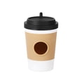 thumbnail image 2 of Creative Coffee Cup Shape Dog Poop Bag Dispenser, Portable Pet Waste Bag Holder for Outdoor Walking and Travel, Pet Supplies E#069 Black, 2 of 4