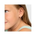 thumbnail image 4 of Star 9mm Toddler / Kids Earrings Hoop Multicolored Pink Enamel - Sterling Silver, 4 of 6