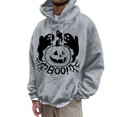 thumbnail image 1 of LUOGENLI Chandails à Capuchon pour Hommes Design Graphique Chandail à Capuchon Graphique d'Halloween pour Hommes Chandail Molletonné à Enfiler Décontracté Chaud Doublé Veste à Capuche pour l'Automne et l'Hiver Confort Chandails à Capuchon pour Hommes à Enfiler Gris Pâle Taille TG, 1 of 4