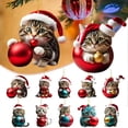 thumbnail image 2 of Adornos navideños de dibujos animados, colgante de árbol personalizado, suministros para fiestas, 2023, 2 of 3