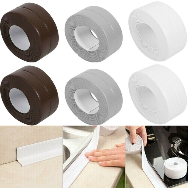 3.2M Bath Wall Sealing Strip Self-Adhesive Kitchen Caulk Repair Tape Bathroom