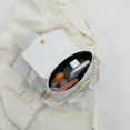 thumbnail image 4 of Bolso de mujer PU Satchel Bolsos Pearl Square Mujer Clutch Crossbody Bag (Blanco), 4 of 5