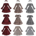 thumbnail image 2 of Vestido De Niña Pueblo Rural A Cuadros Ropa Europea, 2 of 4