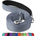 thumbnail image 1 of Jinswick Reflective Dog Leash Dog Training Leash Nylon Braided 4ft 5ft 6ft Heavy Duty with D for Large and Medium Dogs Comfortable for Running Training, 1 of 20